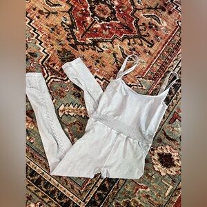 Free People Good Karma Grey Jumpsuit xs/s